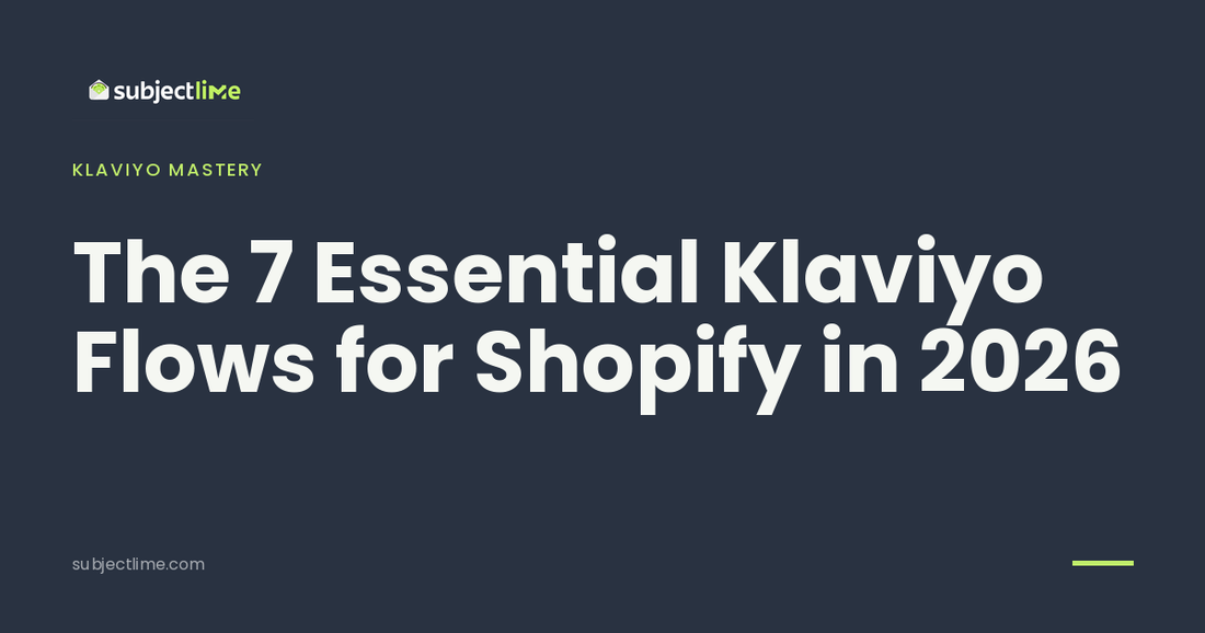 7 Essential Klaviyo Flows 2026: 60% of Auto Revenue