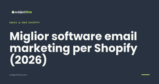 Miglior software email marketing per Shopify (2026)