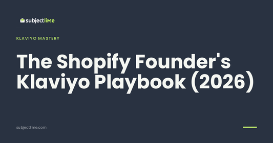 Klaviyo Playbook for Shopify Founders: 10 Flows 2026