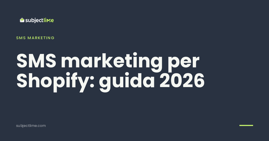 SMS marketing per Shopify: guida 2026
